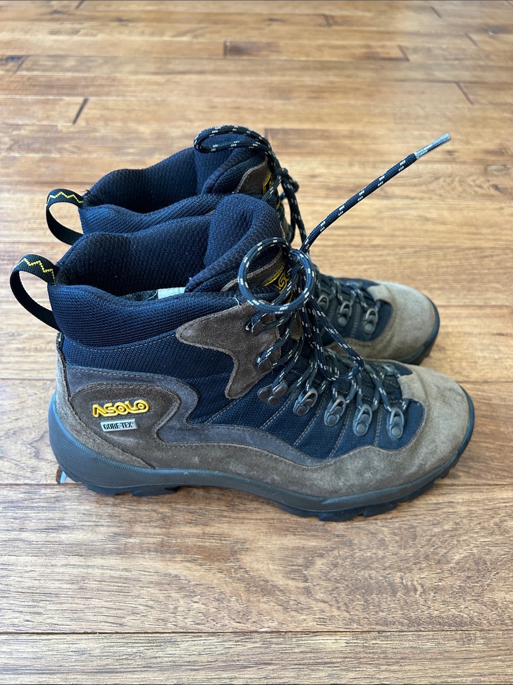 Asolo Cerro Torre GTX Mid Hiking Backpacking Boots Brown Leather Mens Size 10.5